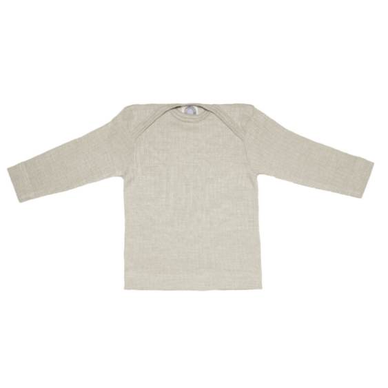 Cosilana Longsleeve wol zijde katoen baby grijs