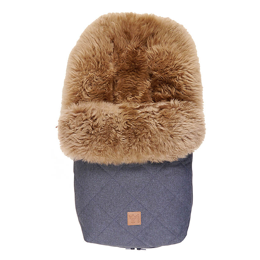 Kaiser Premium voetenzak schapenvacht cappuccino antraciet - koop je bij  Baby Natura!