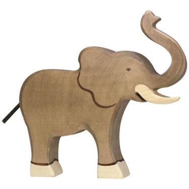 Holztiger Houten olifant groot