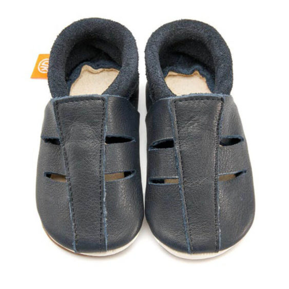 Leren barefoot sandalen - donkerblauw