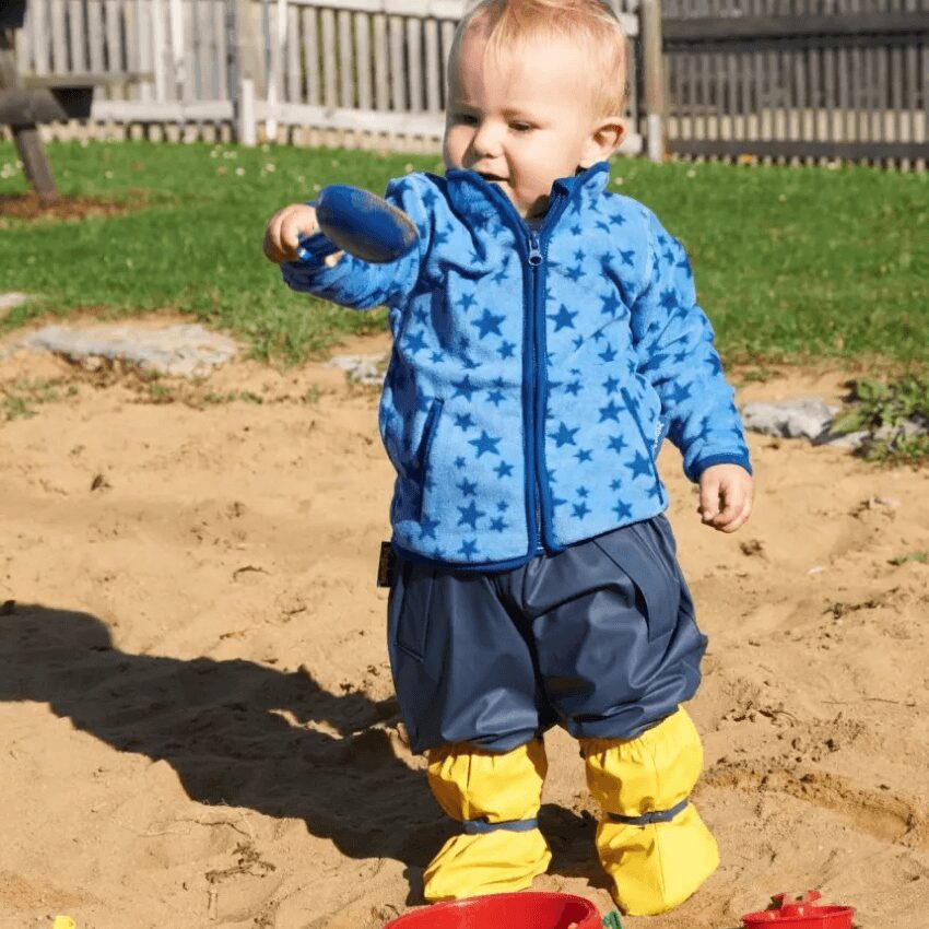 Playshoes Regenoverschoen met fleecevoering blauw Playshoes Regenoverschoen met fleecevoering blauw