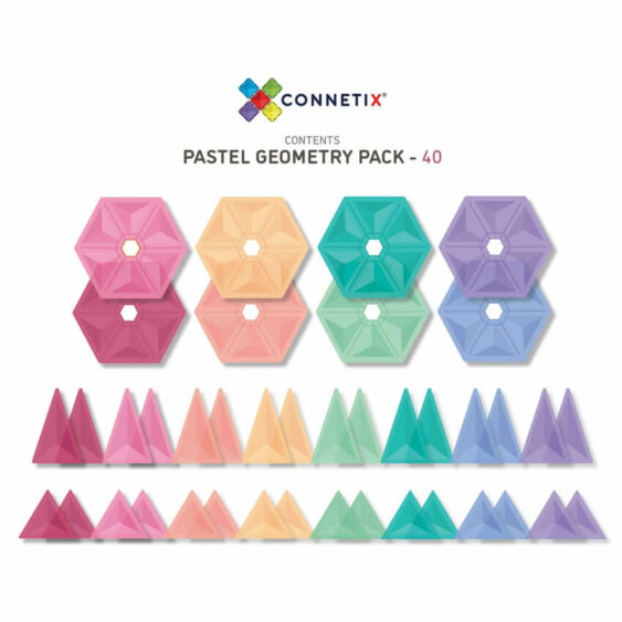 Pastel geometry pack - 40 delig