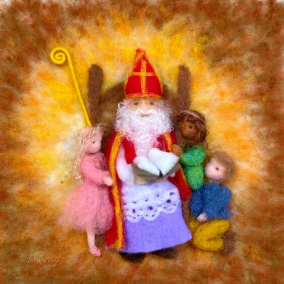 Het wol feetje Toverplaat Sinterklaas met kindjes