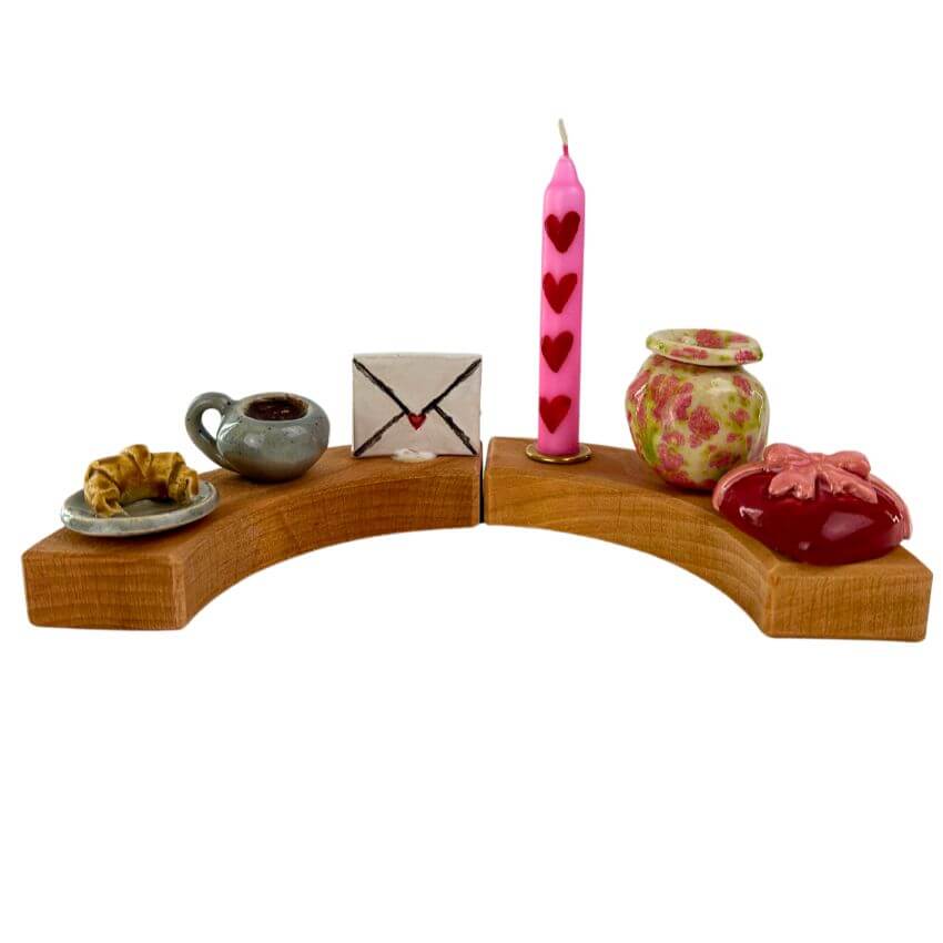 Klein dappertje Hartjes jaarring kaarsje Klein dappertje Hartjes jaarring kaarsje