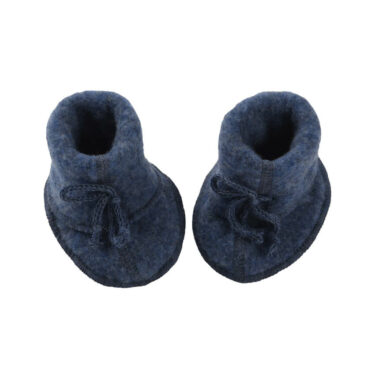 Engel Natur Slofjes wolfleece blauw Engel Natur Slofjes wolfleece blauw