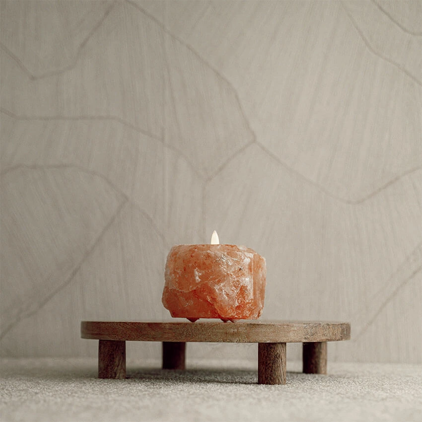 Baby Natura Himalayazout theelichthouder rood