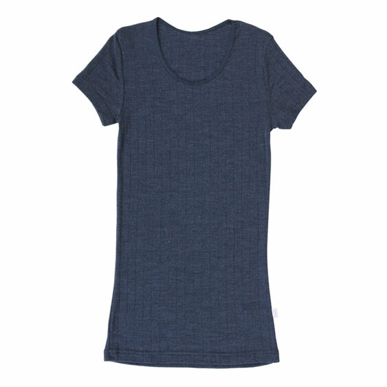 Joha Dames T-shirt wol/zijde - blauw