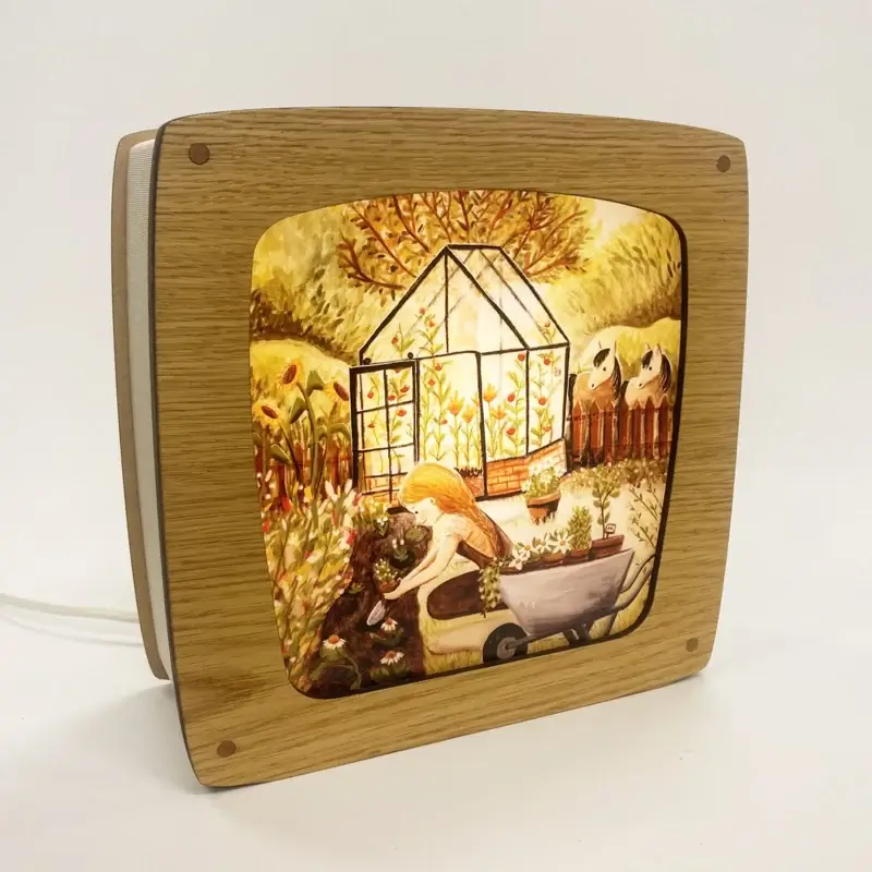 Het Houtlokael Toverlamp Premium Walnut