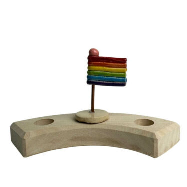 Regenboog vlag steker