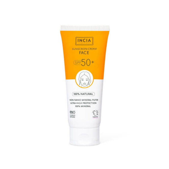 INCIA Zonnebrandcrème voor het Gezicht SPF 50 (50ml)