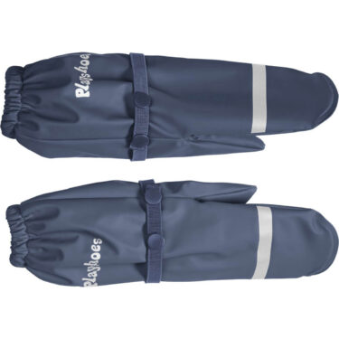 Playshoes Regenoverschoen met fleecevoering geel