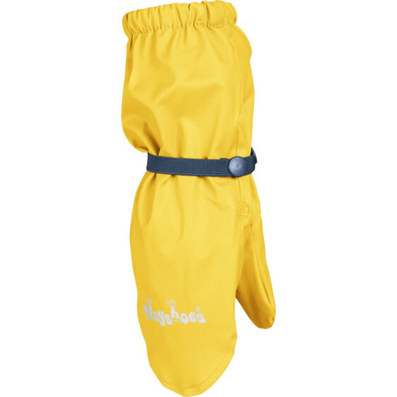 Playshoes Regenoverschoen met fleecevoering geel