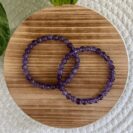 Baby Natura Amethist kogelarmband 6mm dames
