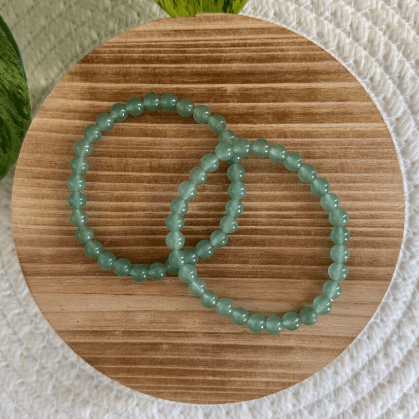 Baby Natura Groene Aventurijn kogelarmband 6mm dames Baby Natura Groene Aventurijn kogelarmband 6mm dames