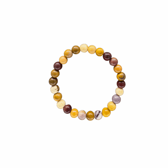 Baby Natura Mokaiet kogelarmband 6mm kind