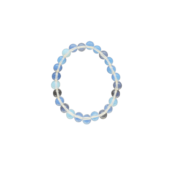 Baby Natura Opaliet kogelarmband 6mm kind