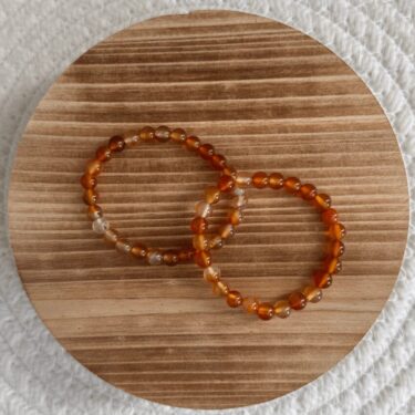 Baby Natura Tijgeroog kogelarmband 6mm kind