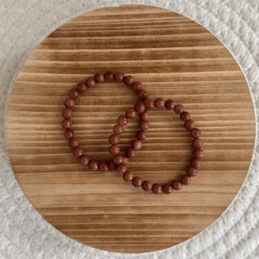 Baby Natura Tijgeroog kogelarmband 6mm kind