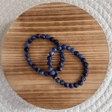 Baby Natura Tijgeroog kogelarmband 6mm kind