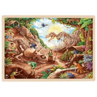 Goki Houten Puzzel Dino opgraving