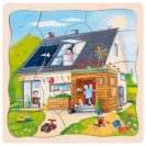 Goki Houten Puzzel Wij bouwen een huis 3-in-1