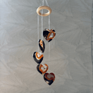 Baby Natura Agaat mobiel hanger vlinder