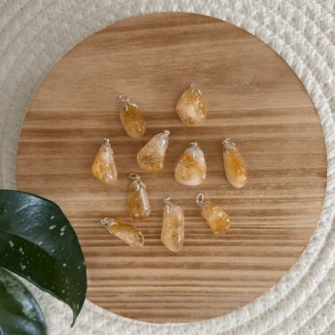 Baby Natura Citrien edelsteen hanger – Vreugde & Positiviteit