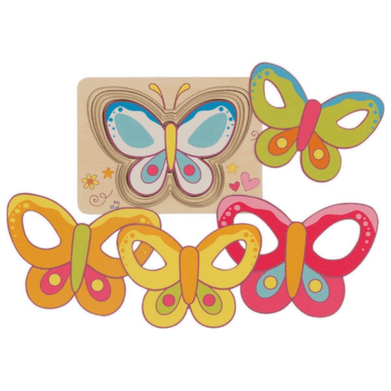 Goki Houten Puzzel Vlinders