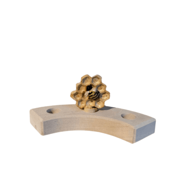 Klein dappertje Kerstbal Brons steker Klein dappertje Kerstbal Brons steker