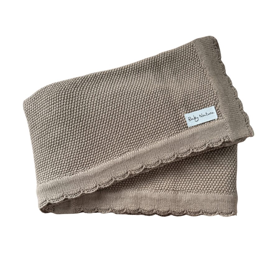 Baby Natura Dekentje natuurlijk katoen Beige Baby Natura Dekentje natuurlijk katoen Beige