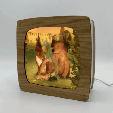 Lotte Drouen Toverplaat Animals and a crib Lotte Drouen Toverplaat Animals and a crib