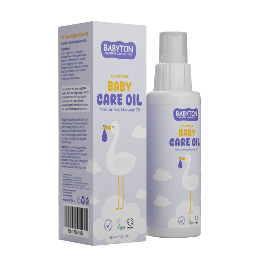 Babyton Natuurlijke Baby Verzorgingsolie 50ml Babyton Natuurlijke Baby Verzorgingsolie 50ml